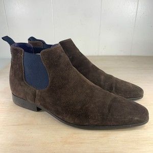 Fatte a Mano Brown Suede Chelsea Ankle Boots Risley Men's Size 9